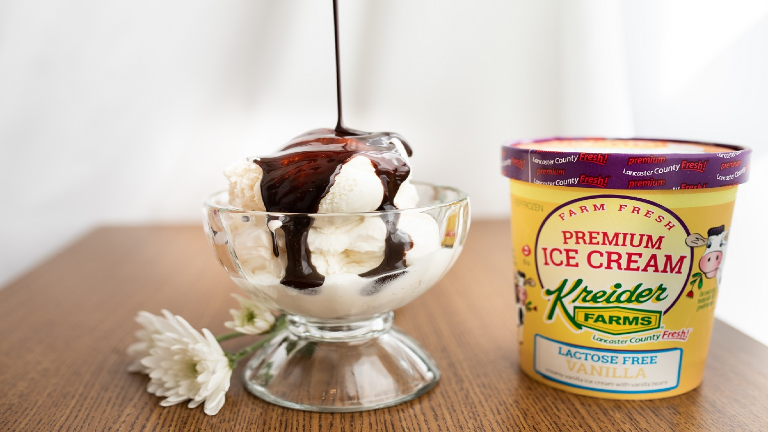 Kreider Farms ice cream sundae