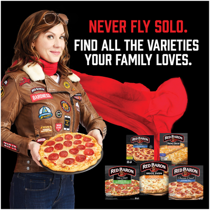 Red Baron never fly solo ad