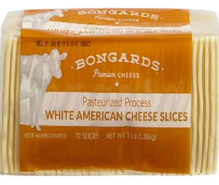 Bongard's white American cheese slices