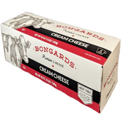 Bongard's cream cheese package