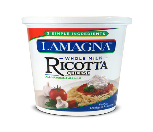 Lamagna whole milk ricotta tall tub